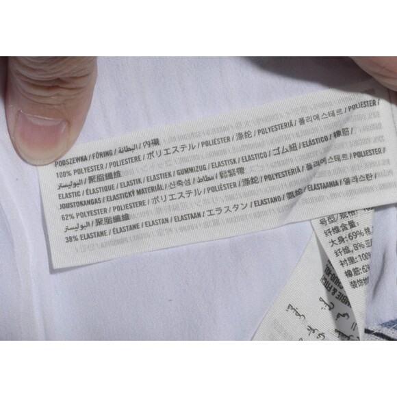 Hollister Blue Striped Spaghetti Strap Crop Top With Front Buttons Size S - Picture 5 of 5